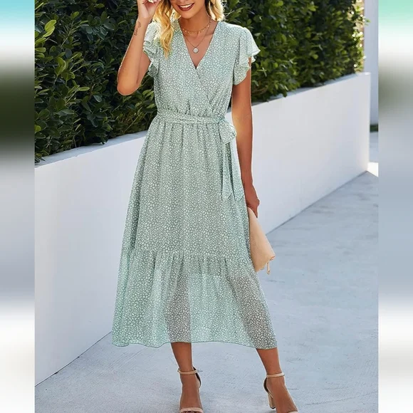 Dresses | Btfbm Animal Print Sage Green Dress | Poshmark Dresses | Btfbm Animal Print Sage Green Dress | Poshmark